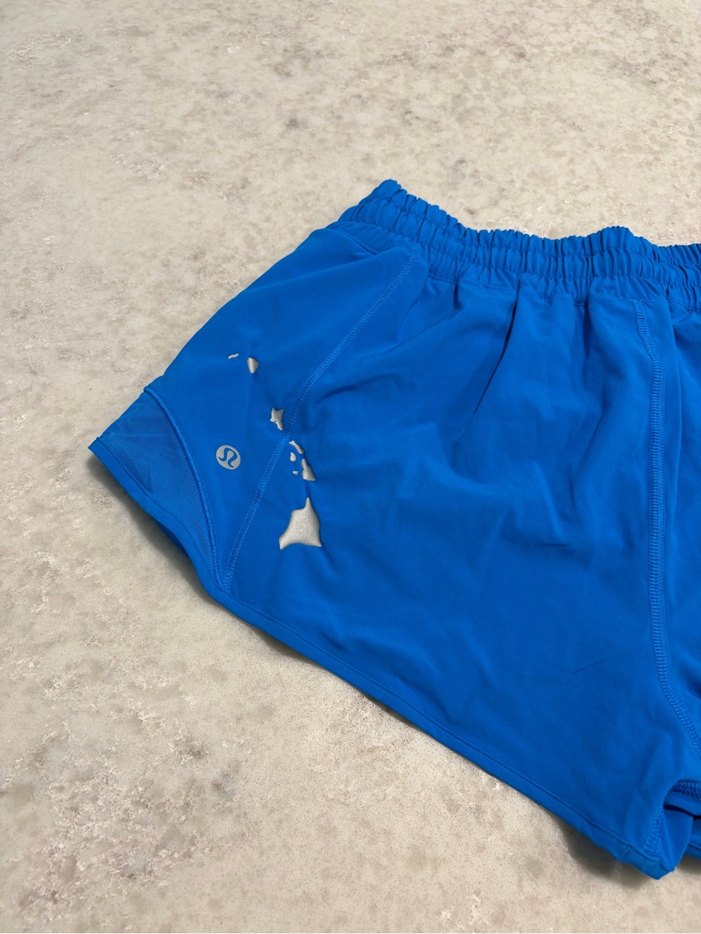 Lululemon Hawaii Islands Hotty Hot Shorts - Poolside Blue/Size 8 NWT